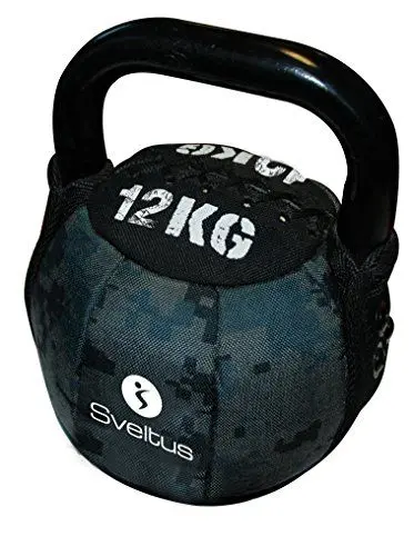 Produktbild: sveltus 1105 Soft Kettlebell 12 Kg schwarz Krafttraining Muskeltraining Gewichte