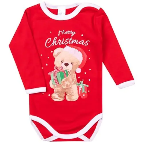 Produktbild: Svetli Unisex Baby Langarm Body | 100% Baumwolle | Babybody mit Aufdruck |Baby Body für Mädchen | Baby Bodys für Jungen | Baby Unisex Langarm Wickelbody (74, Pattern 1)