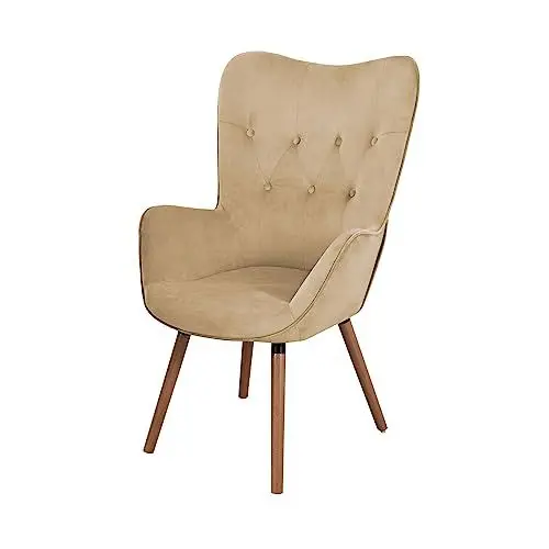 Produktbild: SVITA Cleo Ohrensessel Relaxsessel Fernsehsessel Sessel Lesesessel Drehsessel Sofa grau hellgrau dunkelgrau Petrol rosa gelb (Beige)