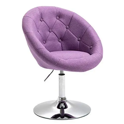 Produktbild: SVITA Havanna Cocktail-Sessel Lounge Clubsessel Drehsessel Retro Barhocker Stoff Pink