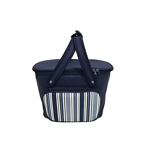 Produktbild: SVITA Kühltasche 20l Tragetasche Isoliertasche für unterwegs Kühlbox Strandtasche Lunchtasche mit Tragegriffen Blau