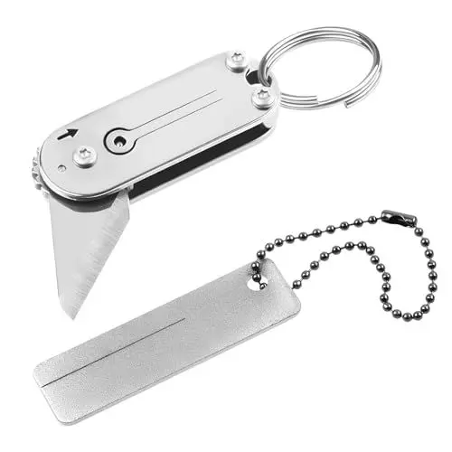 Produktbild: Svitzoot Mini EDC Klappmesser Taschenmesser, Mini Scharf Klappmesser, Taschenclip Jagdmesser, Mini EDC Taschenmesser für Outdoor, Camping
