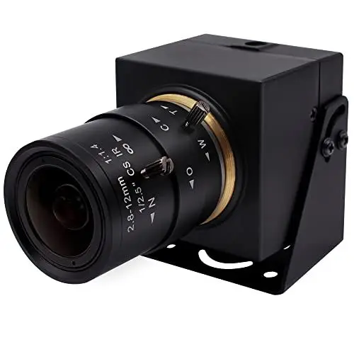 Produktbild: Svpro 1080P USB-Kamera mit 2,8–12 mm optischem Zoomobjektiv, IMX323-Sensor, H.264-Low-Light-Kamera, manueller Fokus, Webcam mit USB-Anschluss für Windows, Linux, Mac-OS, Android