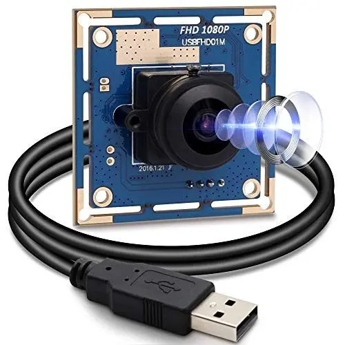 Produktbild: Svpro 2MP HD hoher Rahmen 640X480@100fps USB Videokamera Module Weitwinkel 180 Grad Fischaugenobjektiv PC Web Kamera UVC Industrielle USB mit Kamera für Android Windows Linux(SV-USBFHD01M-L180)