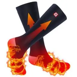 Produktbild: Svpro Wiederaufladbare Elektrische Beheizte Socken Batteriebetriebene Bequeme Thermosocken, Kälteschutz Thermische Socken Sport Outdoor Camping Wandern Warme Winter Socken Für Männer Frauen (Blau -W)