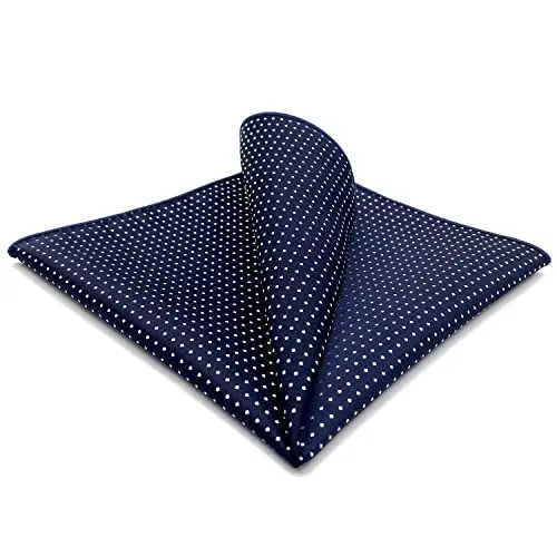 Produktbild: S&W SHLAX&WING Herren Einstecktücher Punkte Blau Navy 32cm Neu