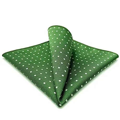 Produktbild: S&W SHLAX&WING Punkte Grün Einstecktücher for Mens Suit Geschäftsanzug 32cm Groß
