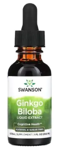Produktbild: Swanson - Ginkgo Biloba Flüssigextrakt | Natürliche Unterstützung für mentale Klarheit und einem gesunden Kreislauf - 29,6 ml