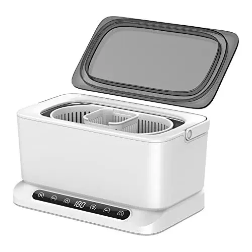 Produktbild: SWAREY 2024 Neuer Ultraschallreiniger 800ML Ultraschallreinigungsgerät mit Körben und 4 Reinigungsmodi 45000Hz Professioneller Ultraschallgeräte für Zahnprothesen Schmuck Brillen Uhrenmünzen Werkzeug
