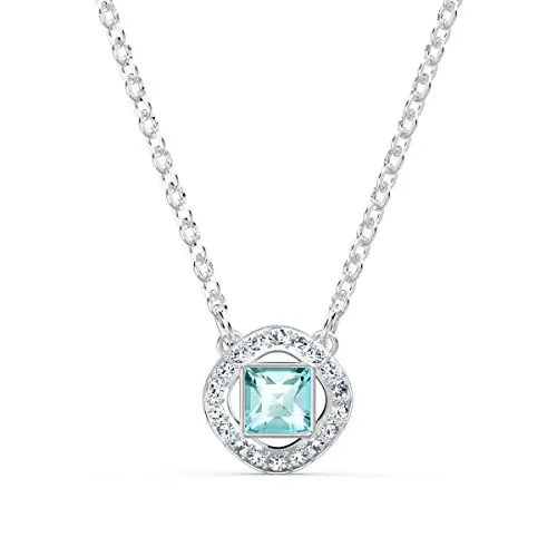 Produktbild: Swarovski Angelic Square Halskette, Blau, Rhodiniert, Amazon Exklusiv
