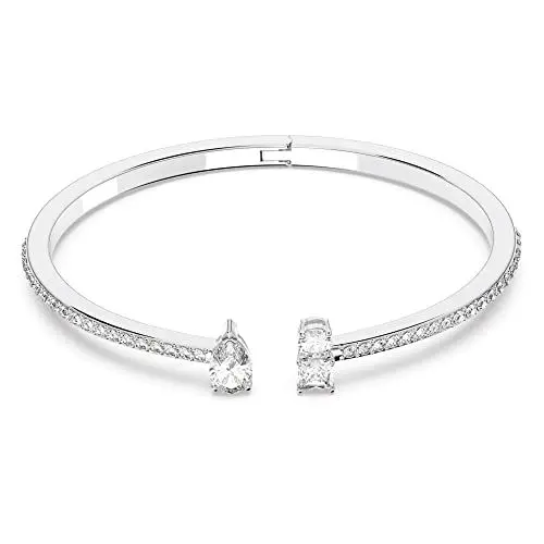 Produktbild: Swarovski Mesmera Armreif, Weiss, Rhodiniert