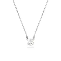 Produktbild: Swarovski Stilla Attract Halskette, Rundschliff, Weiß, Rhodiniert
