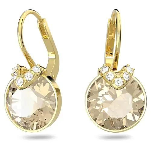 Produktbild: Swarovski Bella V Drop-Ohrhänger, Vergoldete Ohrringe mit Strahlenden Swarovski Kristallen