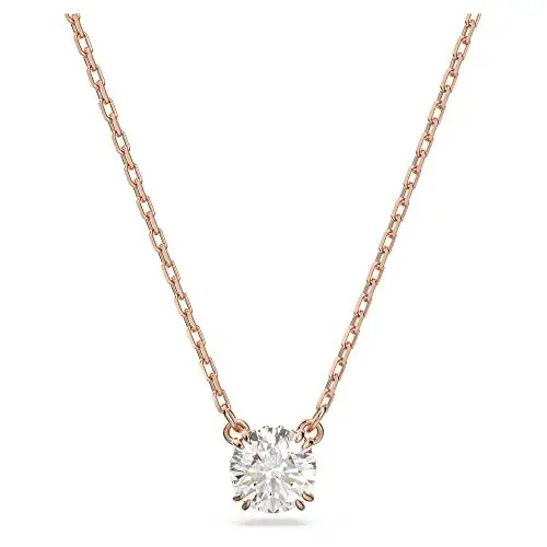 Produktbild: Swarovski Constella Anhänger, Rosé Vergoldete Damenhalskette mit Klaren Swarovski Kristallen