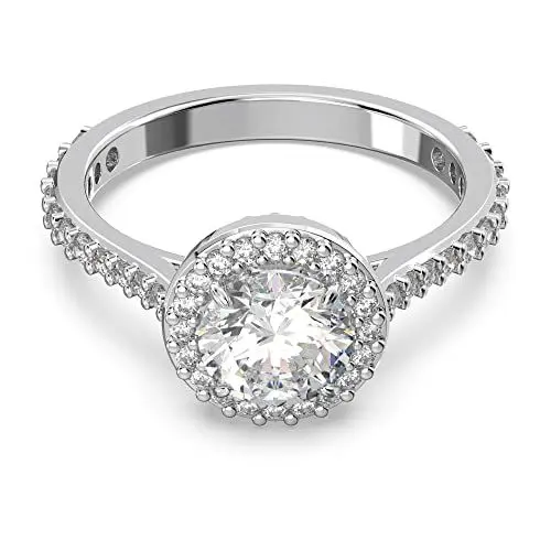 Produktbild: Swarovski Constella Cocktailring, Rhodinierter Damenring mit Strahlenden Swarovski Kristallen