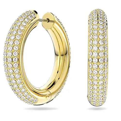 Produktbild: Swarovski Dextera Kreolen, Vergoldete Ohrringe mit Strahlenden Kristallen