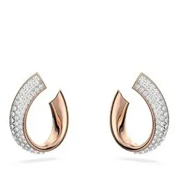 Produktbild: Swarovski Exist Kreolen, Rosé Vergoldete Ohrringe mit Rosafarbenen Swarovski Kristallen