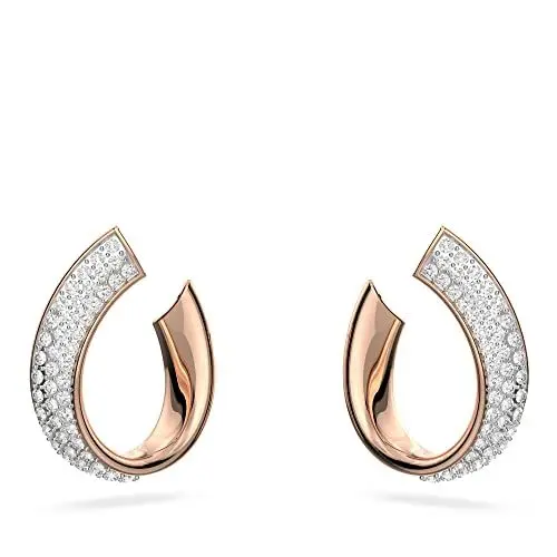 Produktbild: Swarovski Exist Kreolen, Rosé Vergoldete Ohrringe mit Rosafarbenen Swarovski Kristallen