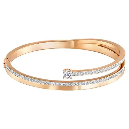 Produktbild: Swarovski Fresh Armreif, Weiss, Roségold-Legierungsschicht