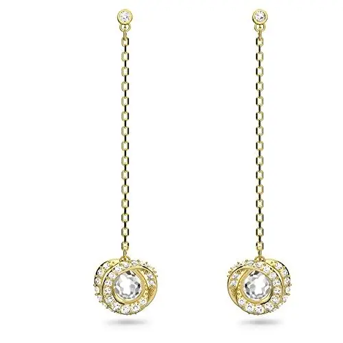 Produktbild: Swarovski Generation Drop-Ohrhänger, Vergoldete Ohrringe mit Strahlenden Swarovski Kristallen