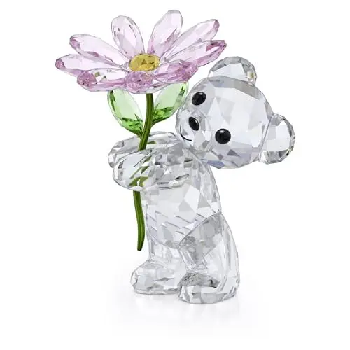 Produktbild: Swarovski Kris Bear Ein Gänseblümchen für Dich, Detailverliebter Bär aus Mehrfarbigem, Strahlendem Kristall