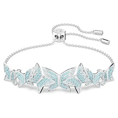 Produktbild: Swarovski Lilia Armband, Rhodinierter Damenarmreif mit verspielten Schmetterlingsmotiven und strahlenden Kristallen