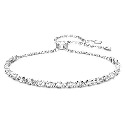 Produktbild: Swarovski Subtle Trilogy Armband, Weiss, Rhodiniert