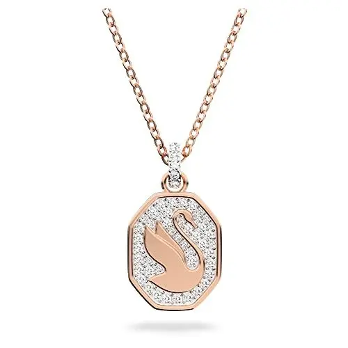 Produktbild: Swarovski Signum Anhänger, Rosé Vergoldete Damenhalskette mit Edlem Anhänger und Strahlenden Swarovski Kristallen