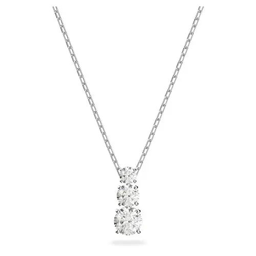 Produktbild: Swarovski Stilla Attract Trilogy Anhänger, Rund, Weiss, Rhodiniert