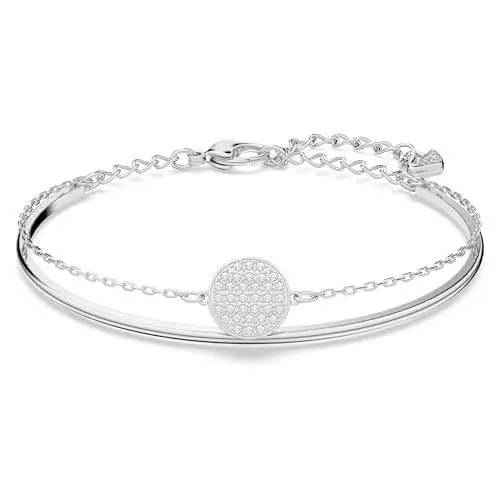 Produktbild: Swarovski Sublima Armreif, Weiß, Rhodiniert