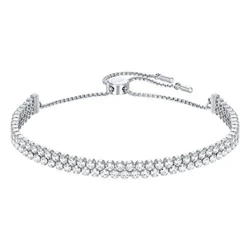 Produktbild: Swarovski Matrix Armband, Weiss, Rhodiniert