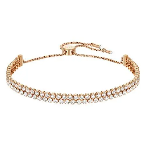 Produktbild: Swarovski Matrix Armband, Weiss, Roségold-Legierungsschicht