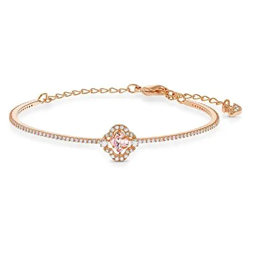 Produktbild: Swarovski Una Armreif, Glücksklee, Rosa, Roségold-Legierungsschicht