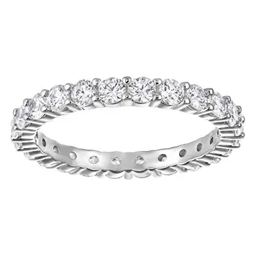 Produktbild: Swarovski Vittore XL Ring, Weiss, Rhodiniert