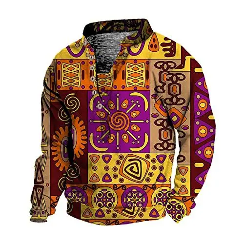 Produktbild: Sweater Herren Langarm Pullover Ethno Polyester Bodybuilding Surfen Schlicht Locke Sweater Männer Grosse Groessen Henley Wintern mit Druckknöpfen Weiß