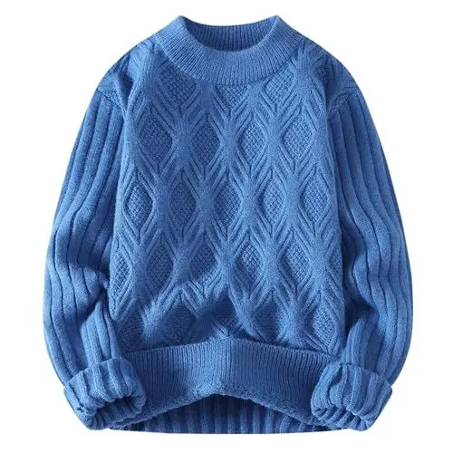 Produktbild: Black Friday Angebote Herren Damenmode Sale Bekleidung Damen Pullover schulterfrei Damen Women Sweatshirt grau Damen Halloween kostüme Damen grobstrickpullover Maxi Strickpullover