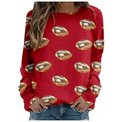 Produktbild: Sweatshirt Damen Sweatshirt Damen Oversized Weihnachts Bluse Damen Gap Strickpullover Damen Kuschelpullover Damen Strickpullover Damen lang warm witziger Weihnachtspullover Pullover Damen