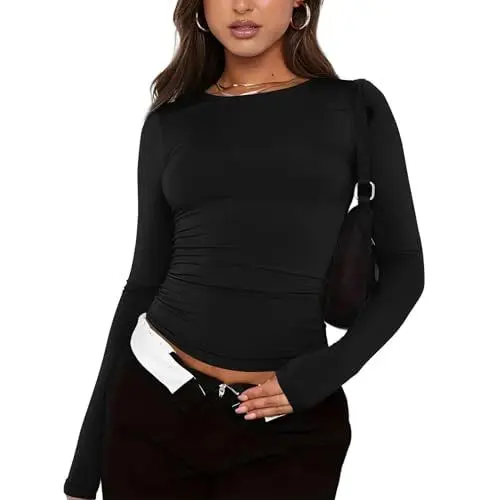 Produktbild: Kleid Oversize Damen Damen Grobstrickpullover Sweaters Woman Kaschmir Damen Crop Top Langarm Sweatshirt Damen Baumwolle Tshirt Y2K Damen Pullover Oversize Wollpullover Damen Oversize Kaschmir Schön