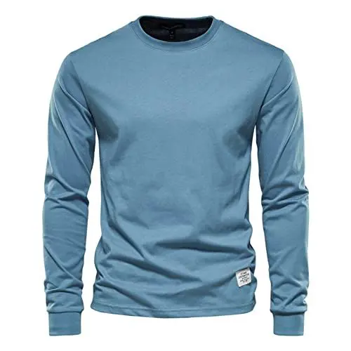 Produktbild: Sweatshirt Herren, Herren Funktionsshirt Langarm T-Shirts, Sportliches Und Atmungsaktives Langarmshirt, Einfarbig Schnell Trocknendes Sportshirt FüR MäNner Pullover blau XL