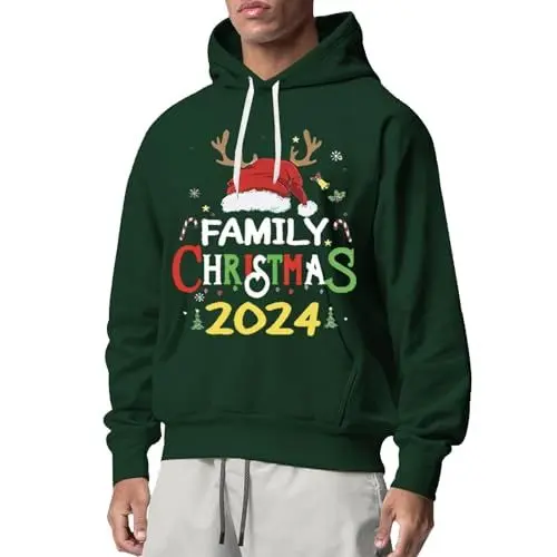 Produktbild: Sweatshirt Herren Weihnachten Angelbekleidung Herren Herren Bluse Pullover Herren Knit Sport Pullov Herren Fashion Weihnachtspullover Paar Set Herren