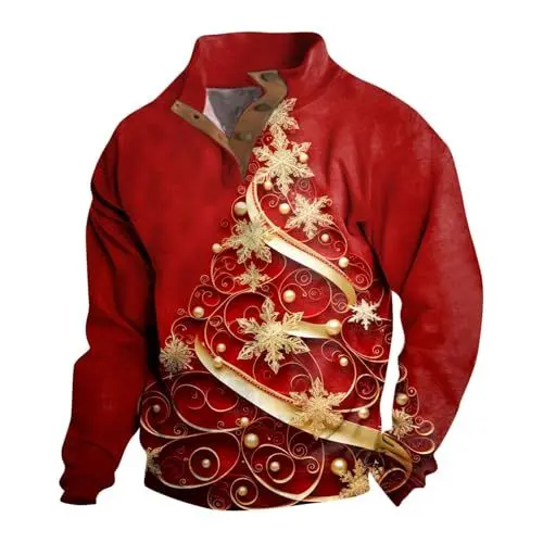 Produktbild: Sweatshirt Jungen 176 Angelbekleidung Herren Pullovers Herren Roter Hoodie Herren Lustige Weihnachtspullover für Männer Weihnachtspullover Jungen 128 Weihnacht Pullover Pullover Herren Angebot