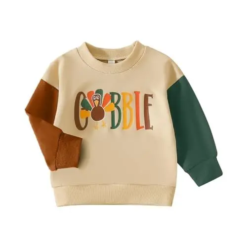Produktbild: Kids Black Sweatsuit Toddler Baby Boys Girls Long Sleeve Sweatshirt Fall Winter Cotton Casual Pullover Tops Youth Girls Sweatshirt