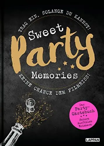 Produktbild: Sweet Memories: Party! Ausfüllbuch für Partygäste: Trag ein, solange du kannst! | Lustiges Gästebuch für Erwachsene mit Trinkspielen, Party Challenges und viel Platz für Fotos und Bilder