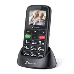 Produktbild: SweetLink S2PLUS Seniorenhandy ohne Vertrag – Dual SIM 2G GSM mit 1400mAh Akku, SOS-Notruftaste, 1,77