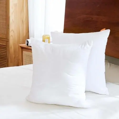 Produktbild: Sweetnight Kopfkissen 40x40 2er Set, Kissen aus Polyesterholfaser Kissenfüllungen, Weiches und Stützendes Kissen für alle Schlafpositionen, atmungsaktives Schlafkissen Waschbar mit Reißverschluss