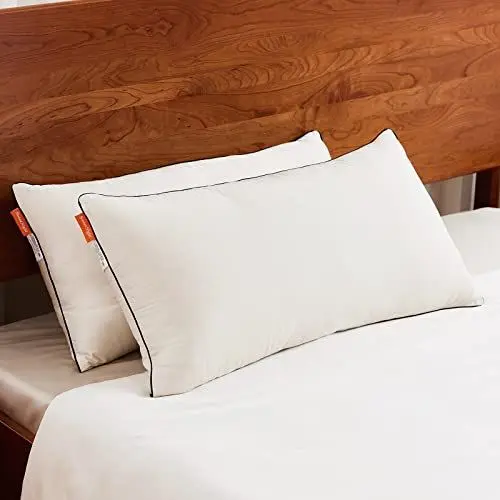 Produktbild: Sweetnight Kopfkissen 40x80 2er Set, weich & Nackenstützend Kissen aus 2x800g Mikrofaser Kissenfüllungen, Schlafkissen für alle Schlafpositionen, Bambusfasern Bezug bequemes und Atmungsaktives, Weiß