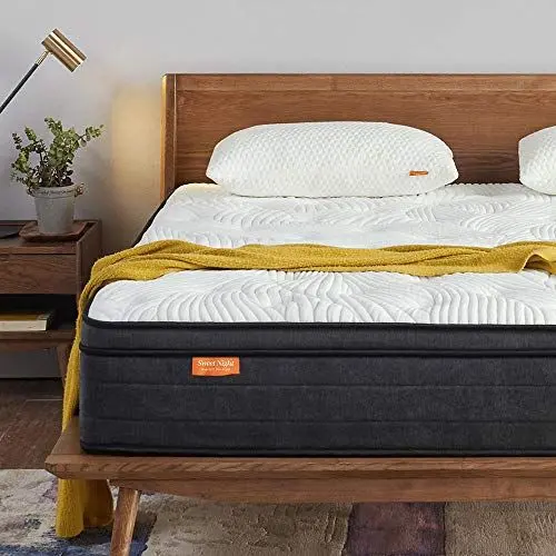 Produktbild: Sweetnight Matratze 120x190cm 7-Zonen Taschenfederkernmatratze mit Gelschaum punktelastische Federkernmatratze Öko-Tex Zertifiziert Härtegrad 4 Höhe 20cm