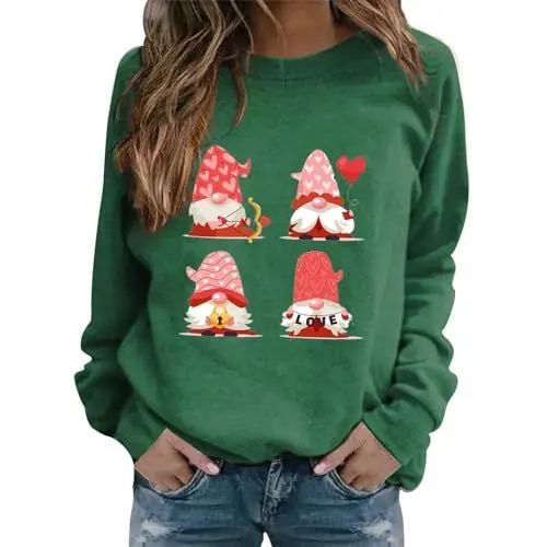Produktbild: Sweetshirt Damen Sale Lange Fleecejacke Damen Warme Langarmshirts Damen Hausjacke Fuer Damen Ugly Christmas Sweater Led XXXL Hoodie Oversize Damen Hoody Damen Sale Angebote