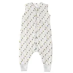 Produktbild: Sweety Fox Schlafsack mit füßen winter (2.5 tog) - 100% Bio-Baumwolle OEKO-TEX zertifizierte Schadstofffrei - Winterschlafsack mit füßen - Pijama (Gelb, 100 cm)
