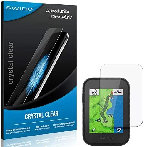 Produktbild: SWIDO Panzer Schutz Folie kompatibel mit Garmin Approach G30, Displayschutzfolie, Panzerglas Folie, Ultra-Klar, 2 Stück, Made in Germany